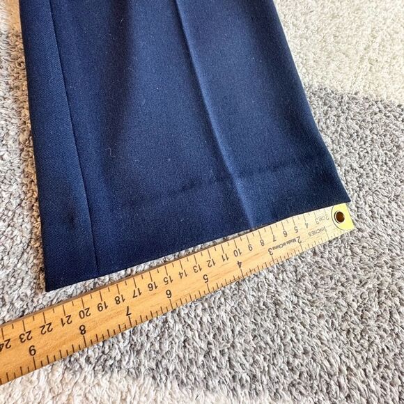 Pendleton Dress Pants Womens Size 4 High waisted Side Zipper Trouser Navy Blue - Picture 7 of 11